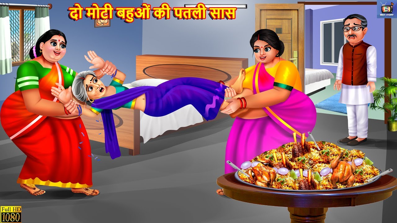 दो मोटी बहुओं की पतली सास | Saas Bahu | Hindi Kahani | Moral Stories | Hindi Stories | Bedtime Story
