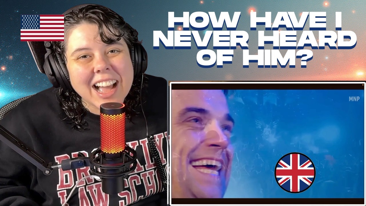 American's FIRST TIME Reaction To Robbie Williams (Angels live at Knebworth)