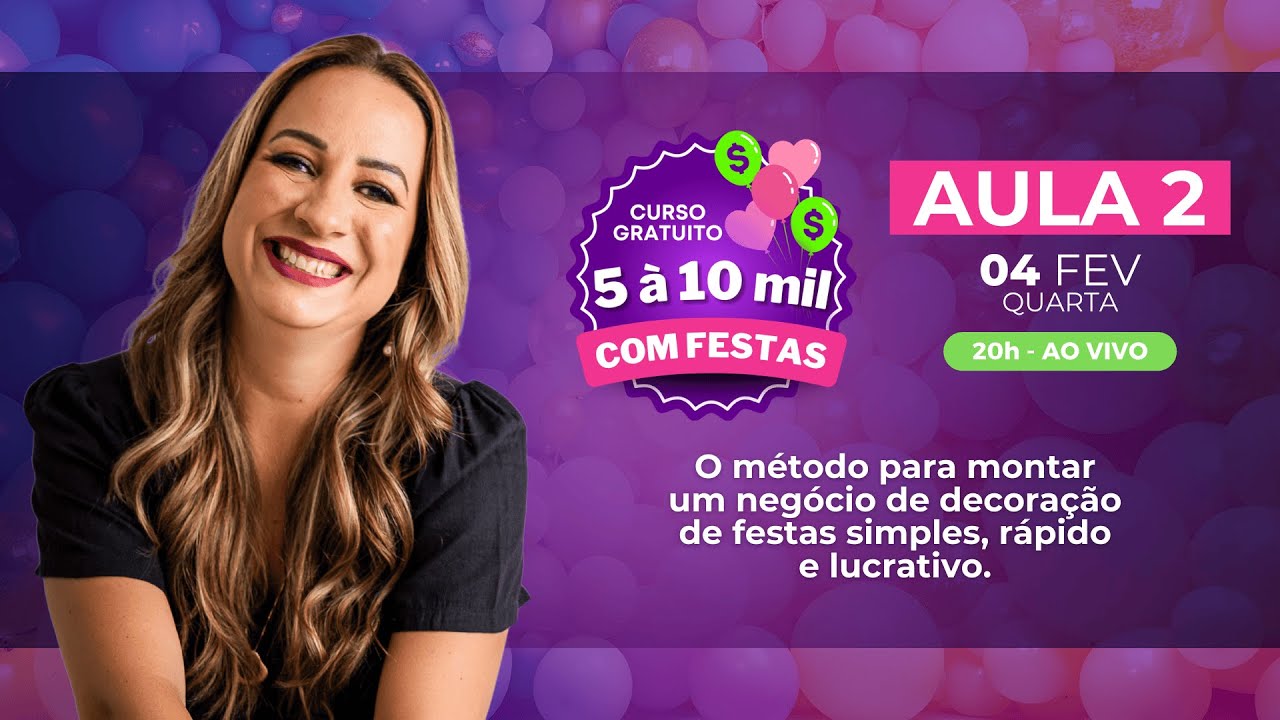 Aula 2 - O método para montar um negócio de decoração de festas simples, rápido e lucrativo.