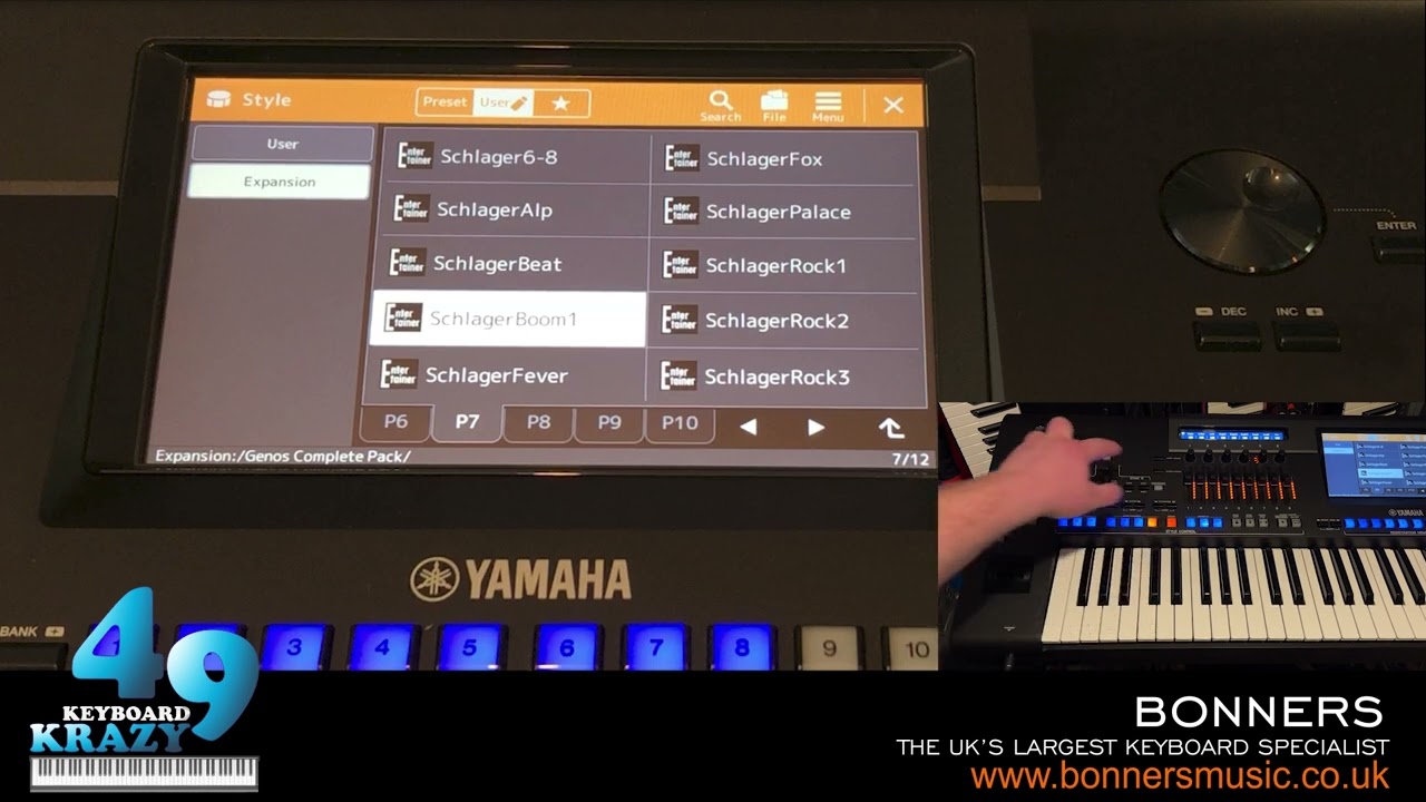 Yamaha Genos 2 Keyboard - Genos Complete Pack Styles Part 3/4