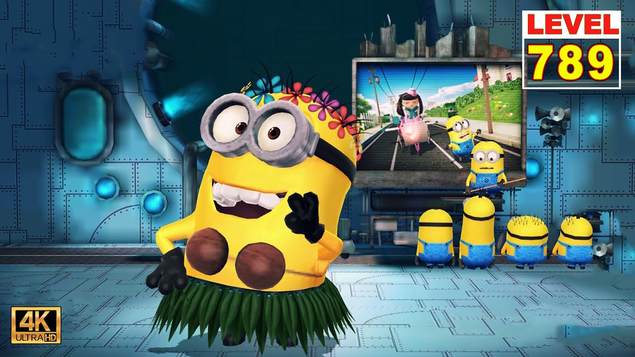 Minion Rush Dancer Minion throw 43 Cookie Bots at Meena | Boss Battle UHD 4K