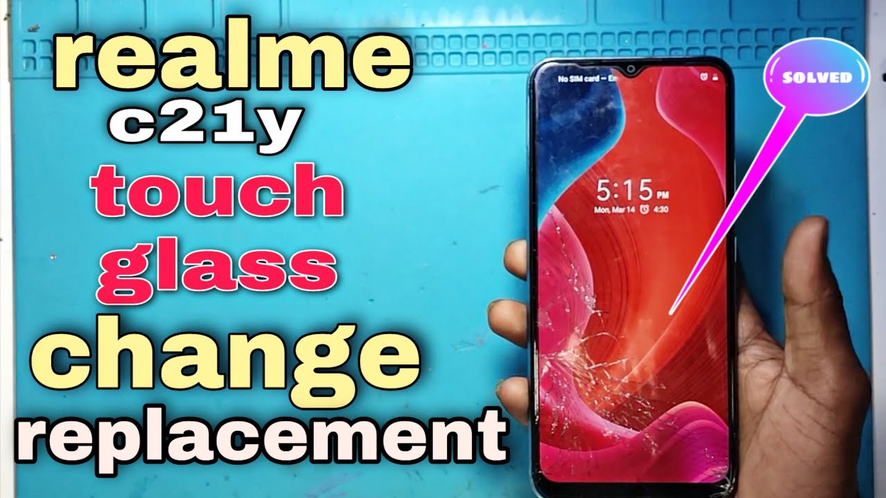 realme c21y broken touch glass change/replacement | realme c21y touch change with OCA.