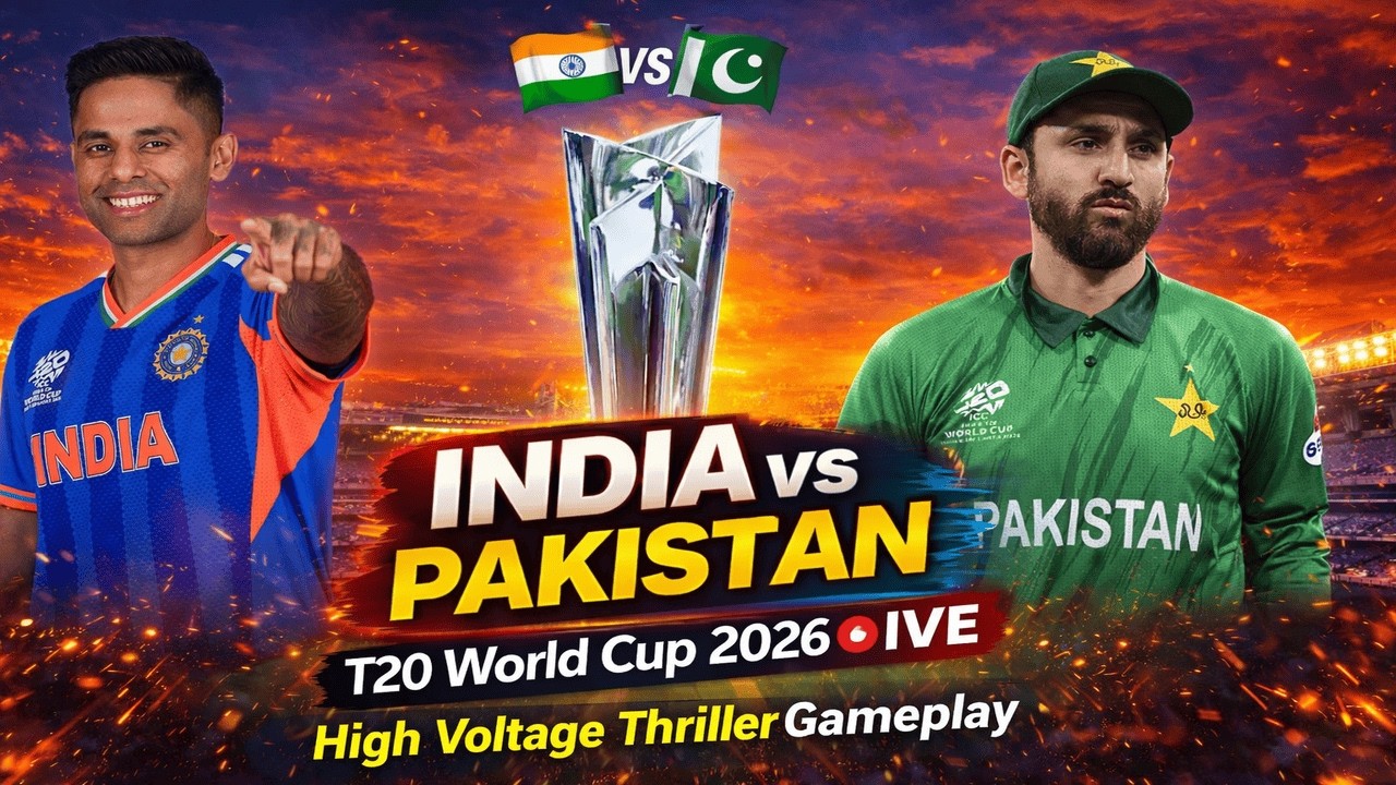 INDIA vs PAKISTAN T20 World Cup 2026 LIVE 🔴 | Gameplay | IND vs PAK WC 2026