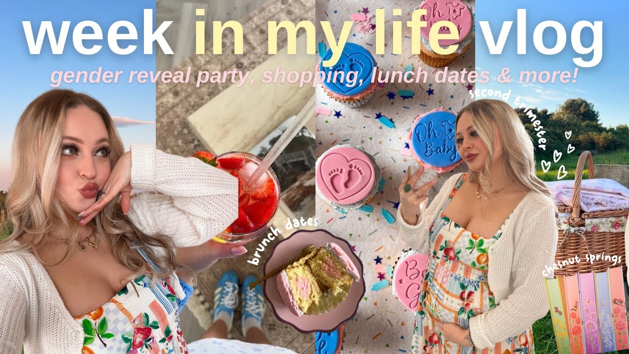 Week in my life 🌷🌤️🎈 gender reveal, shopping, brunch dates & more!💌 WEEKLY VLOG