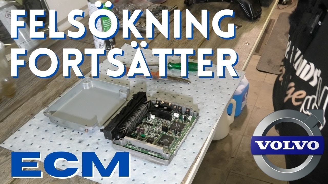 Felsökningen fortsätter på S80n. Kontroll och rengöring av ECM. Projekt Volvo S80 - Del 35