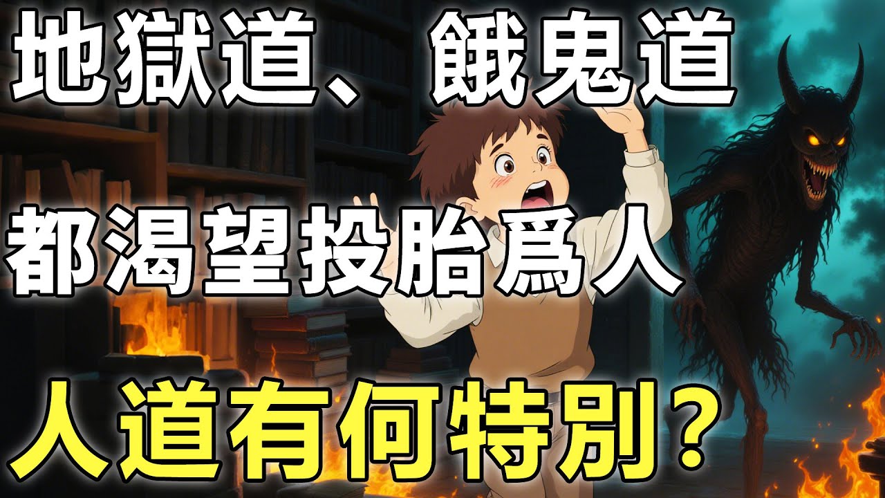 為何地獄道、餓鬼道的眾生，都渴望投胎為人？老和尚僅用一個動作，揭示了人道究竟有何特別！【輪回|因果|佛學】