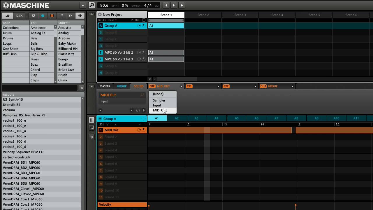 Native Instruments Maschine sequencing vsts in Presonus Studio One