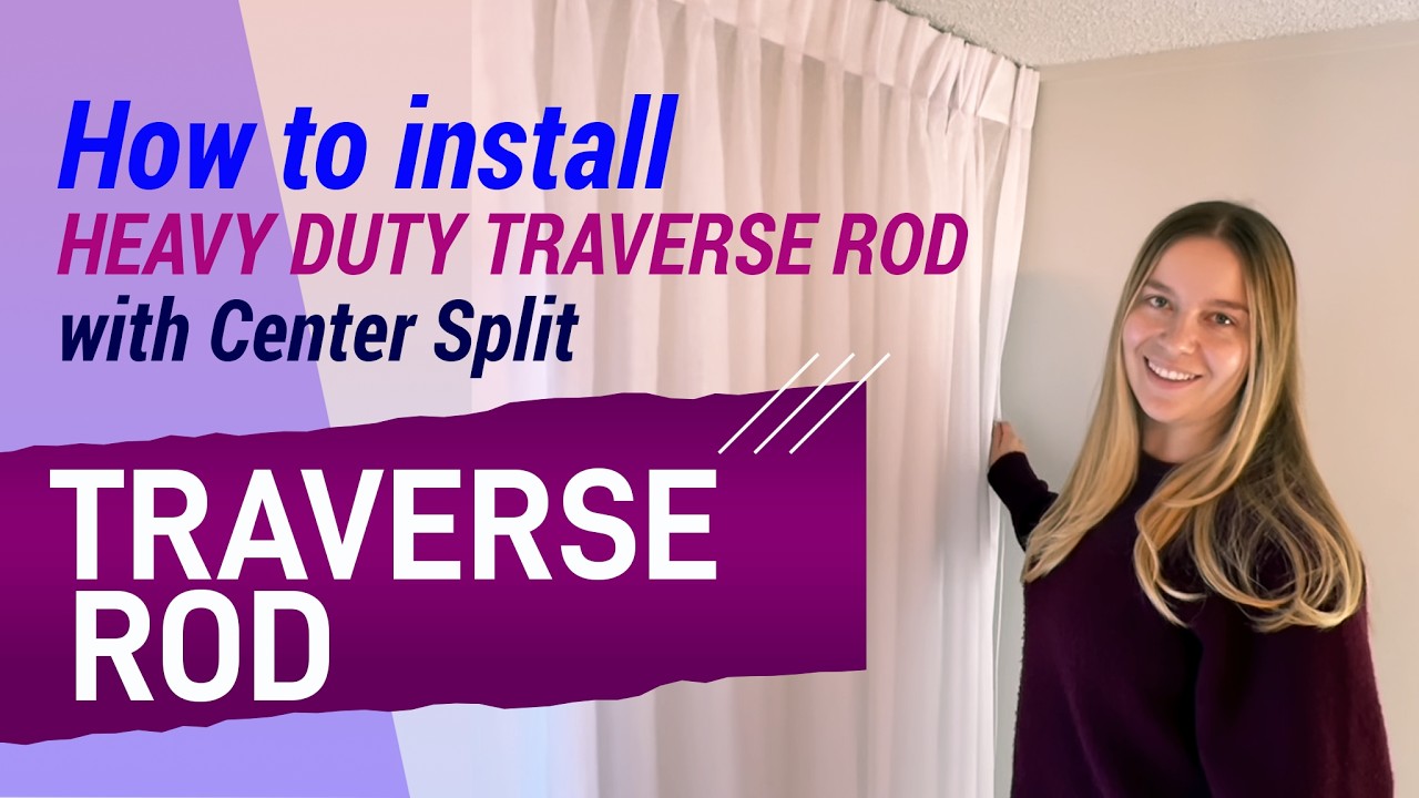 How to Install a Heavy Duty Traverse Rod | Center Split Drapery Rod Installation