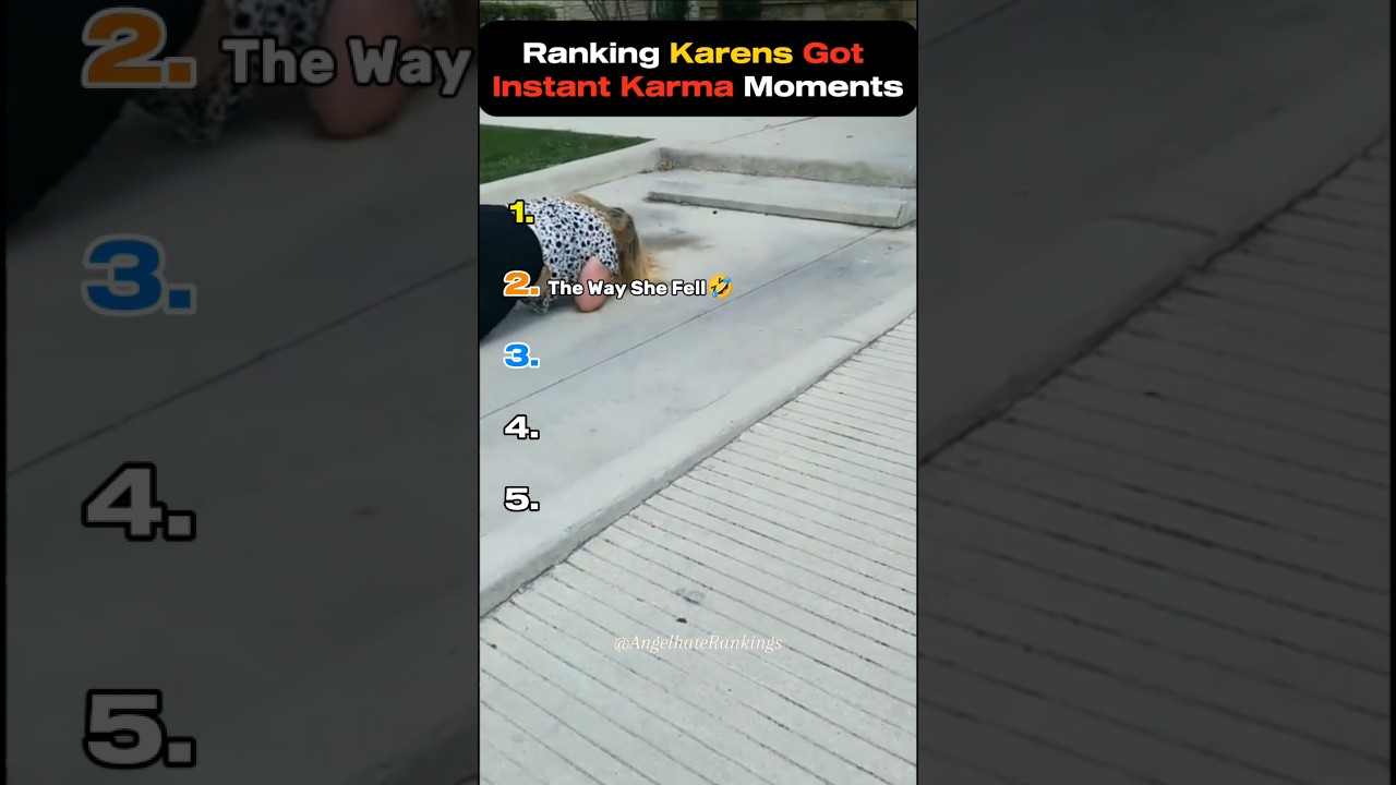 Top 5 Karen Fails That Got INSTANT KARMA 😂🔥 | #2 Had Me Crying! #shorts #karen #karma #moments
