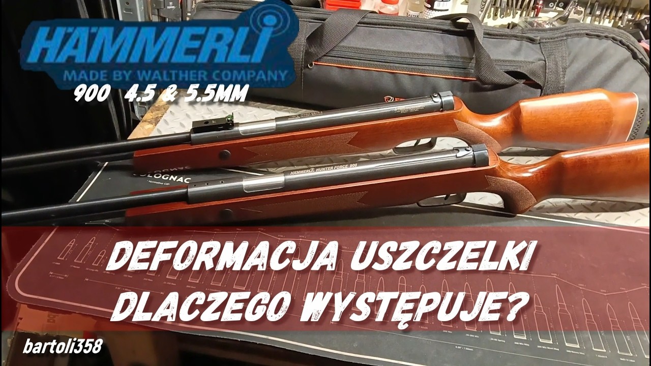 bartoli358 & Hammerli 900 4.5 & 5.5mm Deformacja uszczelki lufy, dlaczego występuje?