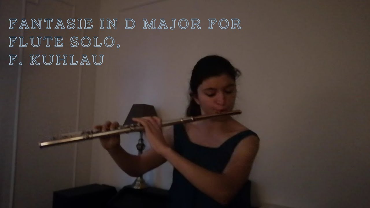 F. Kuhlau - Fantasie for flute solo, Op.38, No.1, in D-dur (Nikki Arsenault Flute)