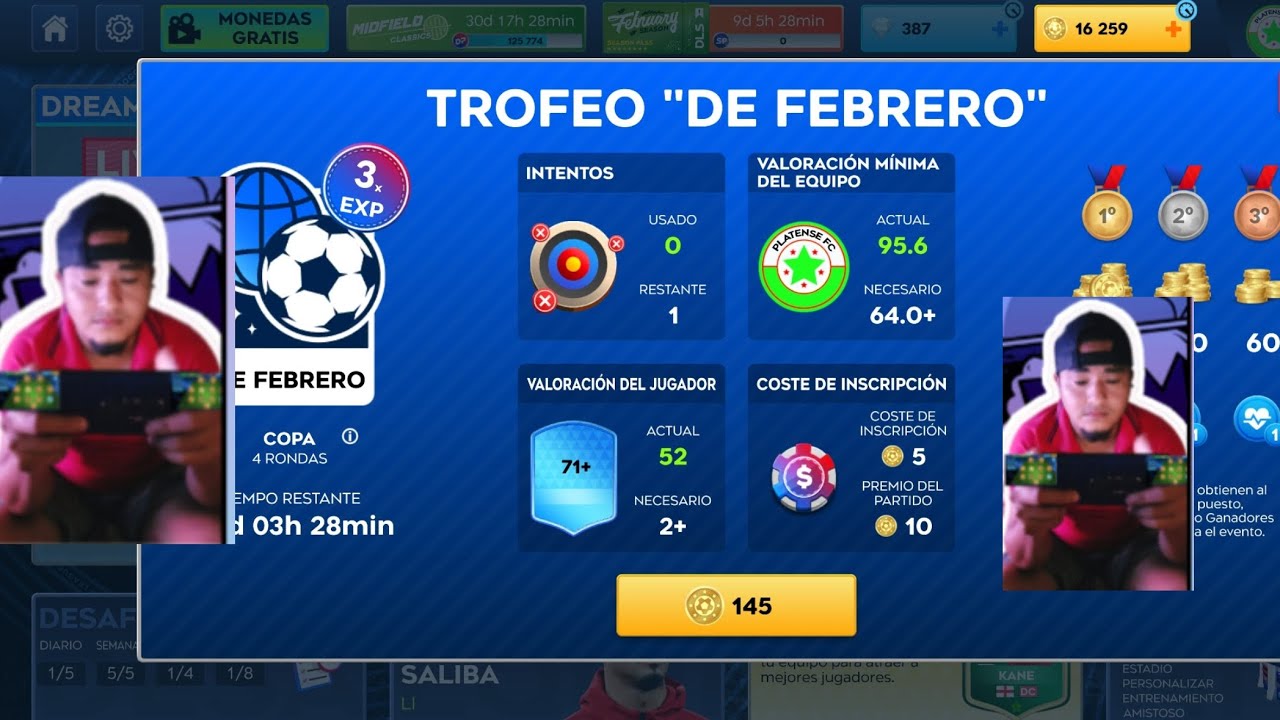JUGAMOS EL TORNEO .TROFEO 