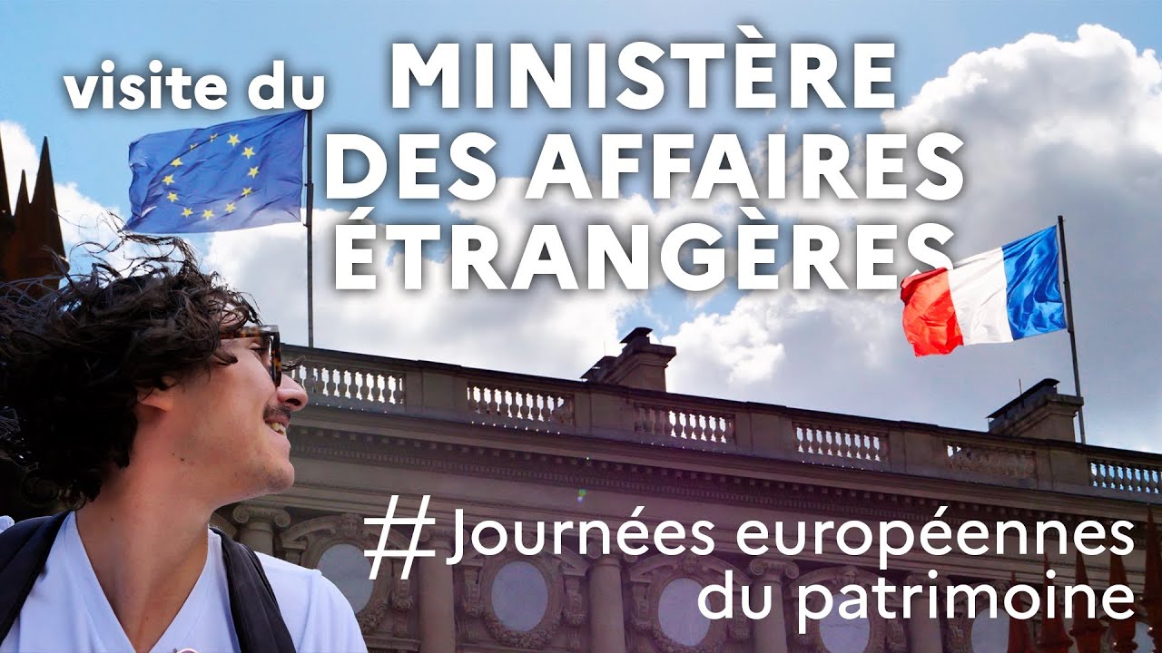 visite du MINIST&Egrave;RE DES AFFAIRES &Eacute;TRANG&Egrave;RES (journ&eacute;es europ&eacute;ennes du patrimoine)