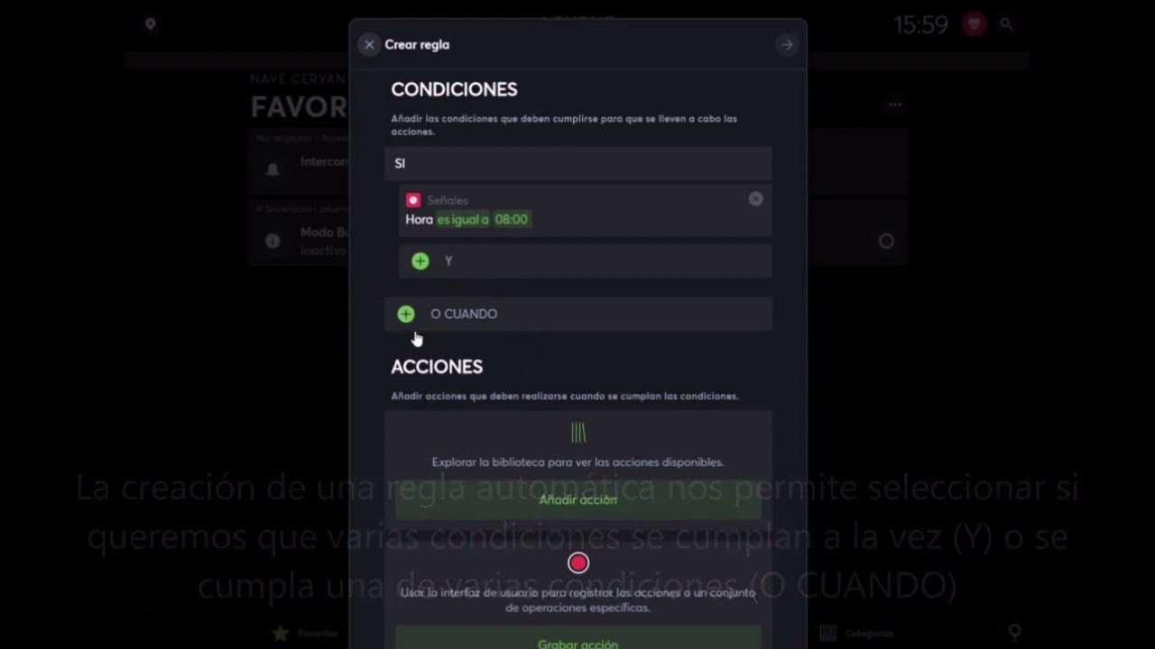 Tutorial de como crear reglas autom&aacute;ticas con Loxone