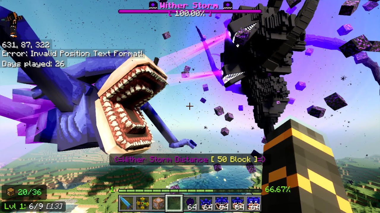 Wither Storm VS Shin Sonic [MCPE-MCBE] Shin Sonic VS Wither Storm In Minecraft,EnderFoxBoy MC🦊!!!
