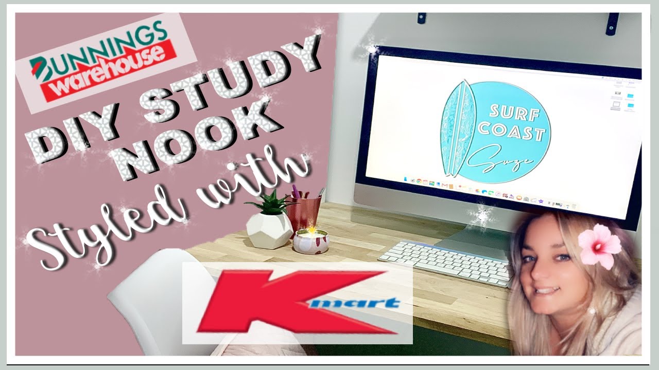 DIY Study Nook styled with Kmart.