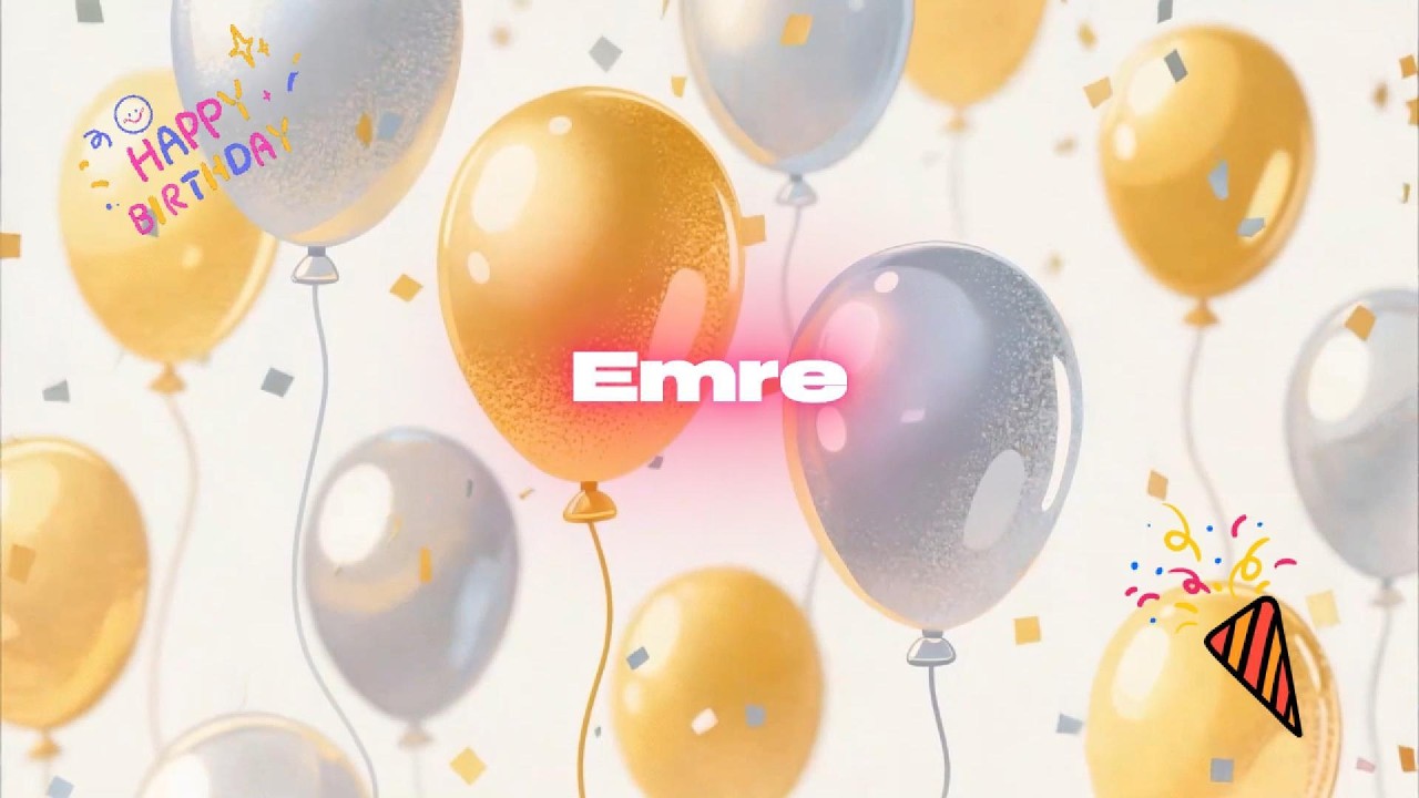 İyi ki doğdun EMRE - İsme Özel Doğum Günü Şarkısı