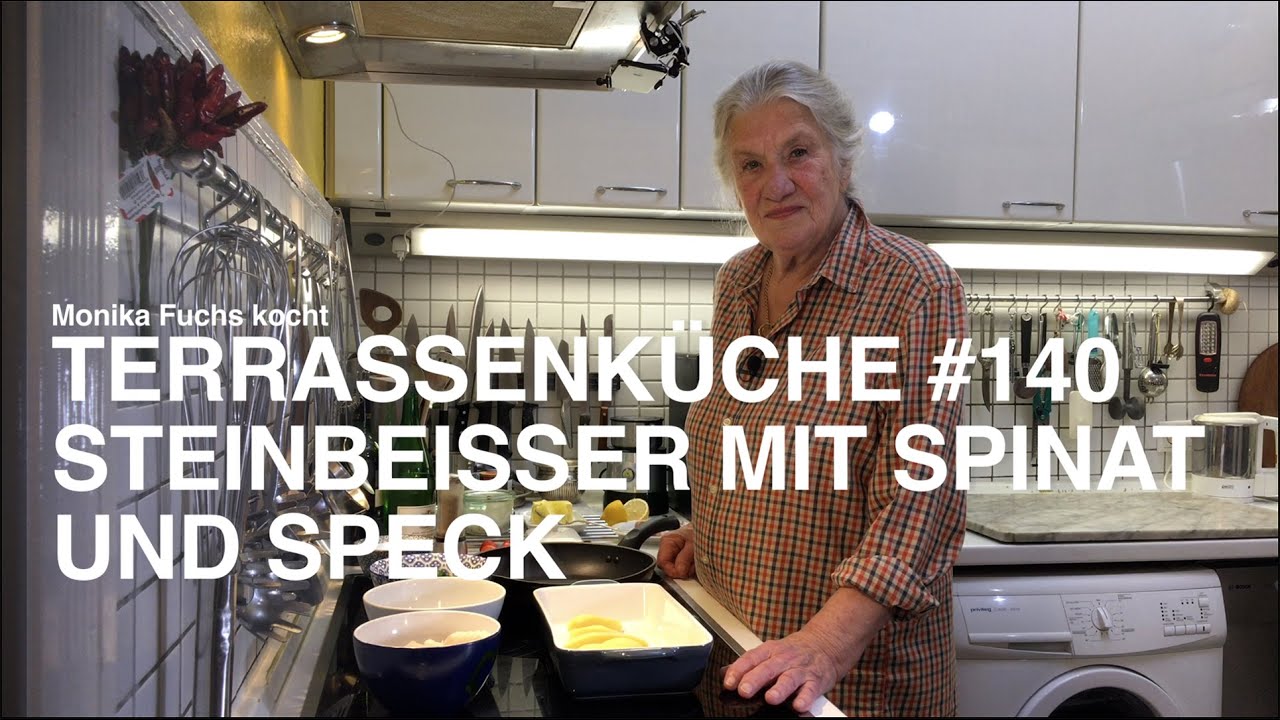 Steinbeisser mit Spinat und Speck Terrassenküche #140