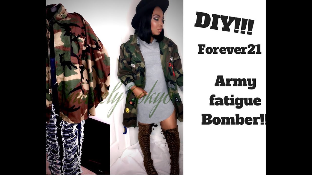 DIY// Camo Jacket with patches and paint!
