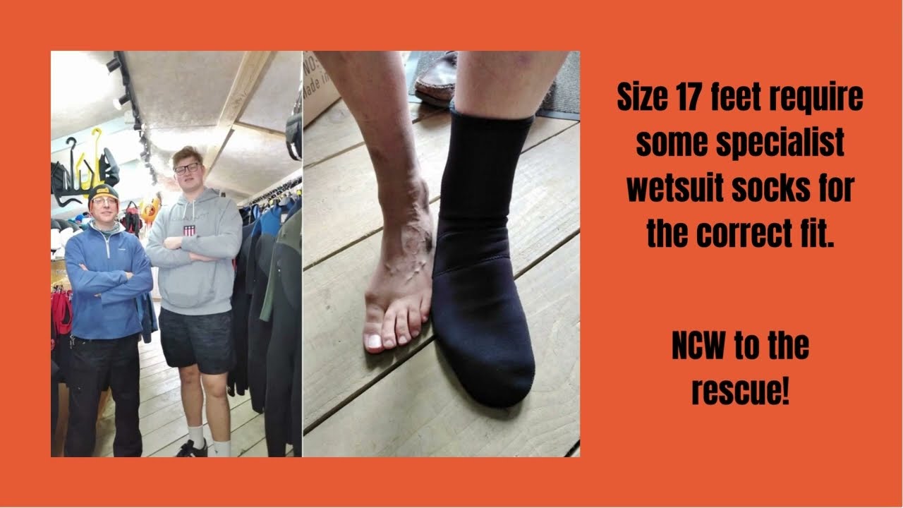 The Bryns wetsuit sock alteration for size 17 feet #2