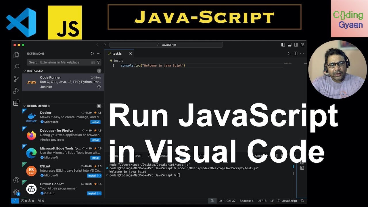 How to Run JavaScript in Visual Studio Code on MAC/Linux/Windows  JavaScript in VSCode