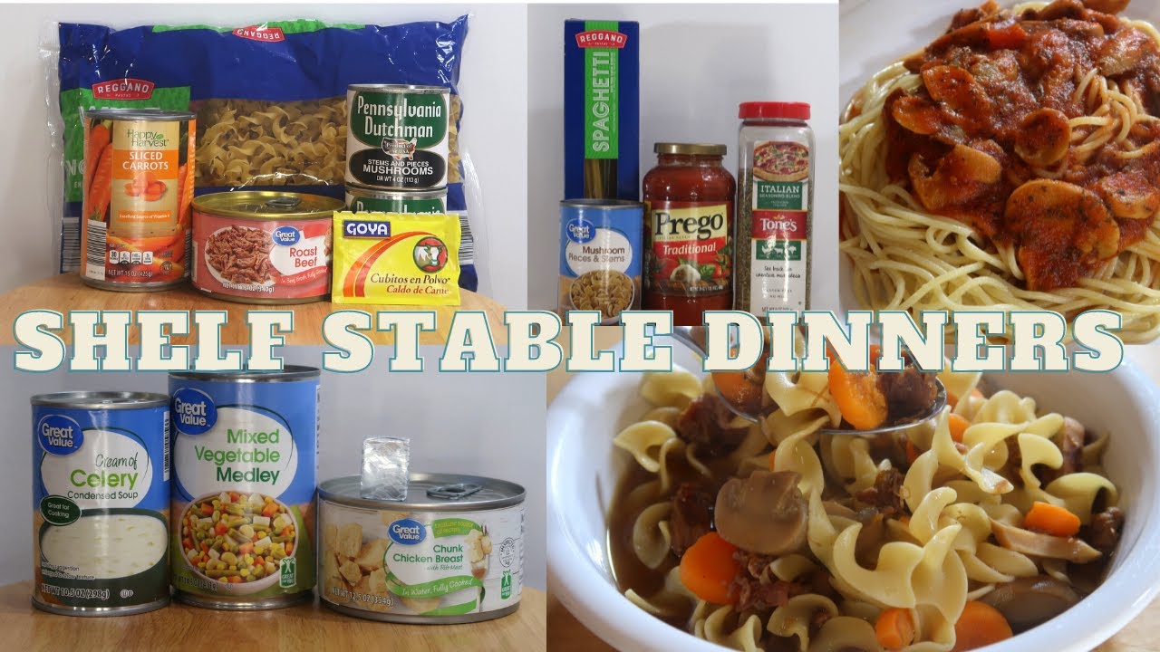 SHELF STABLE PANTRY MEALS | EMERGENCY PREPPER MEALS | PANTRY CHALLENGE | BUDGET MEALS | EPISODE 1