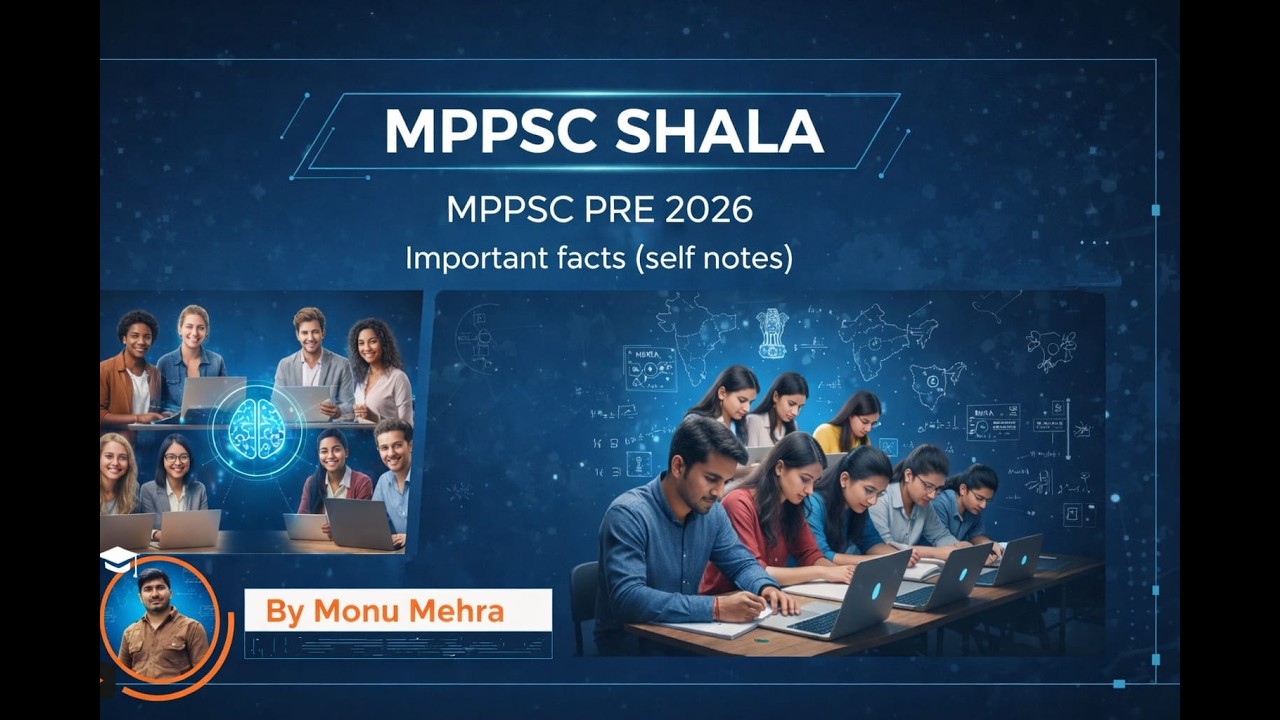Mppsc pre 2026 80+नंबरों की तैयारी important onelines facts, by monu mehra