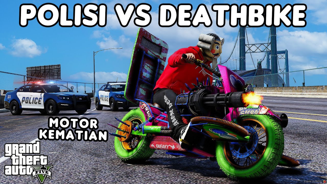 POLISI VS MOTOR KEMATIAN - GTA 5 ROLEPLAY