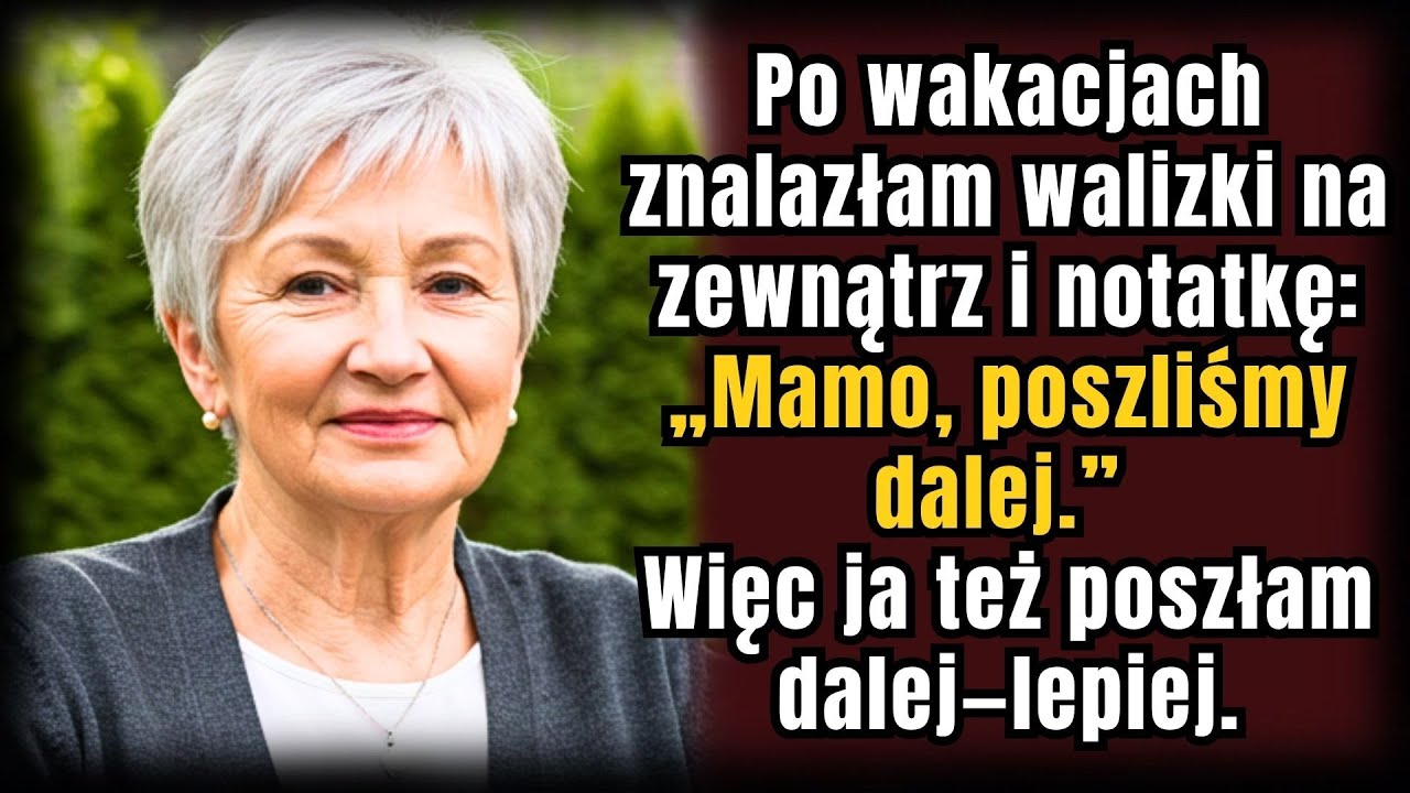 Po powrocie z wakacji znalazłam walizki na dworze — i notkę: „Mamo, ruszyliśmy dalej.” | HISTORIE