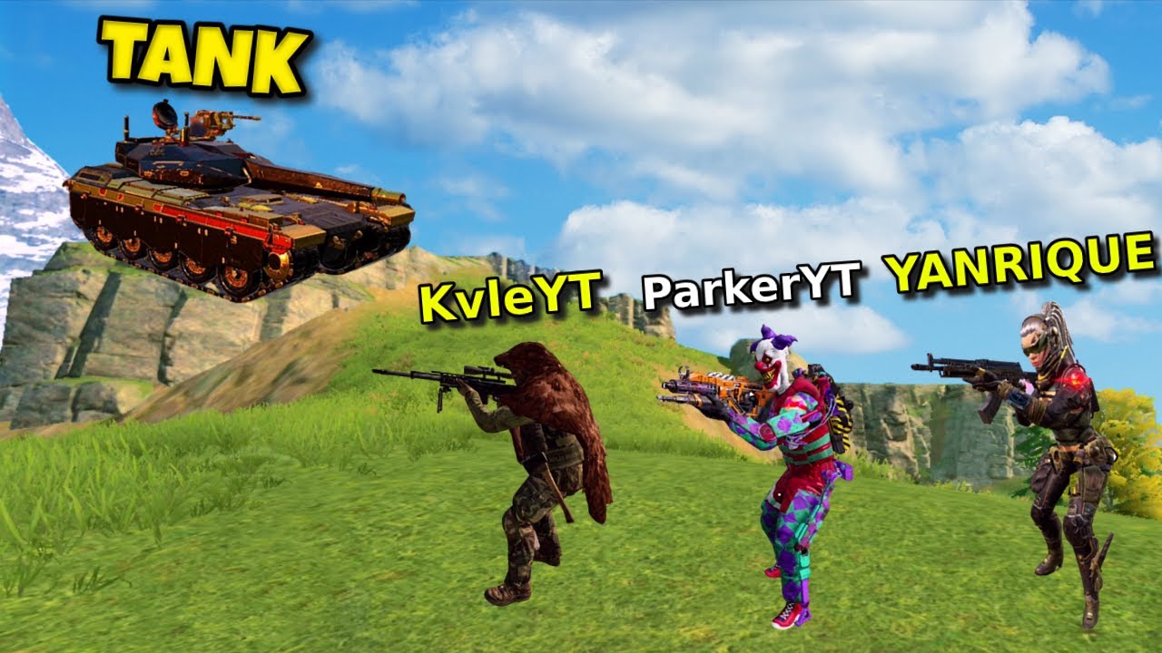 PARKER, YANRIQUE, and KVLE vs ENEMY TANK! | CALL OF DUTY MOBILE | SOLO VS SQUADS