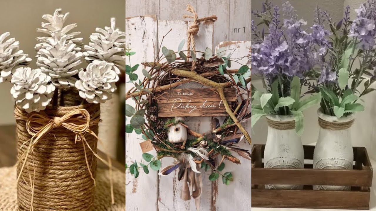 DIY Thrifty Charm Decor Shabby Chic Vintage Rustic Home and Wall Hangings Decor #thriftywallhanging