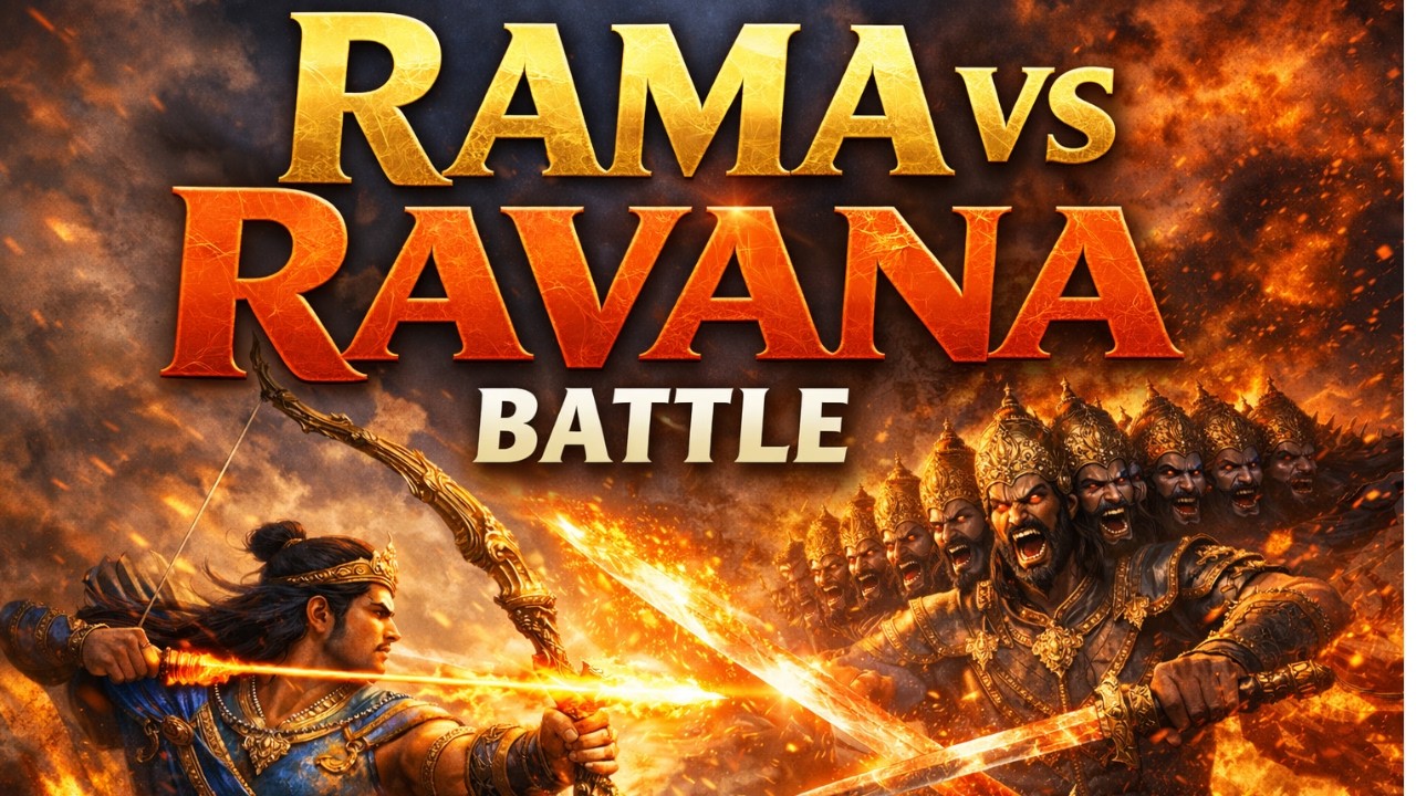 RAMA vs RAVANA | Epic Hindu Mythology Battle