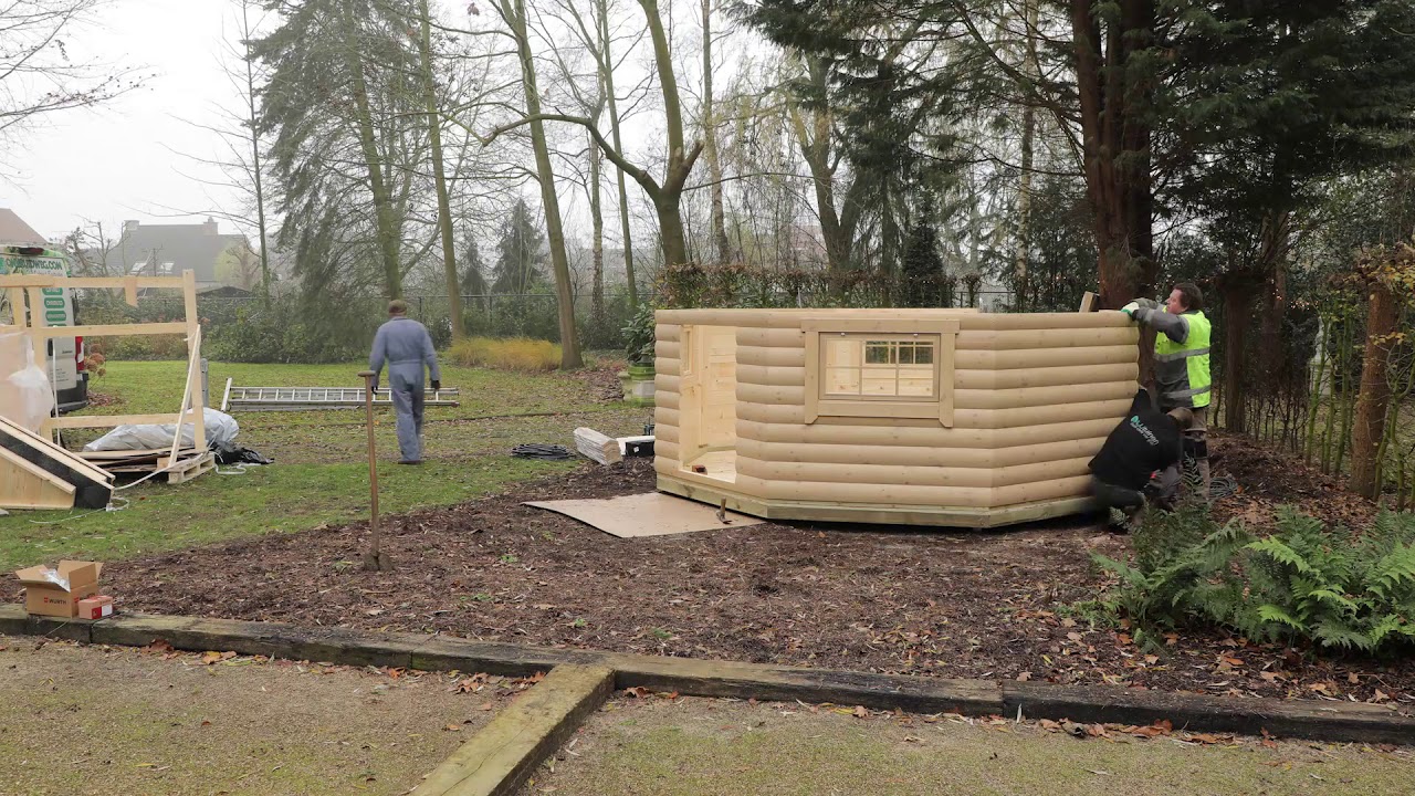Finse Kota-grillkota12m2- funderen en opbouw-Scandvik Buitenleven- Sfeervolle tuinhuizen