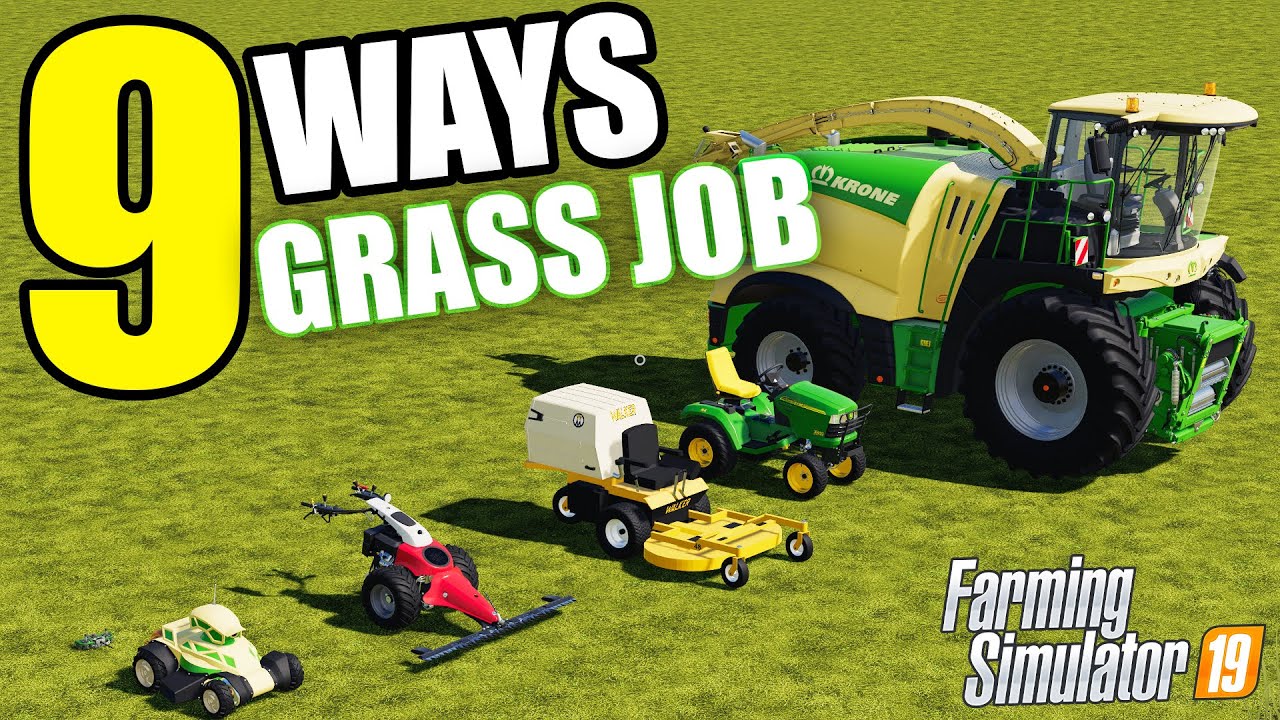 9 способов работы с травой в Farming Simulator 19