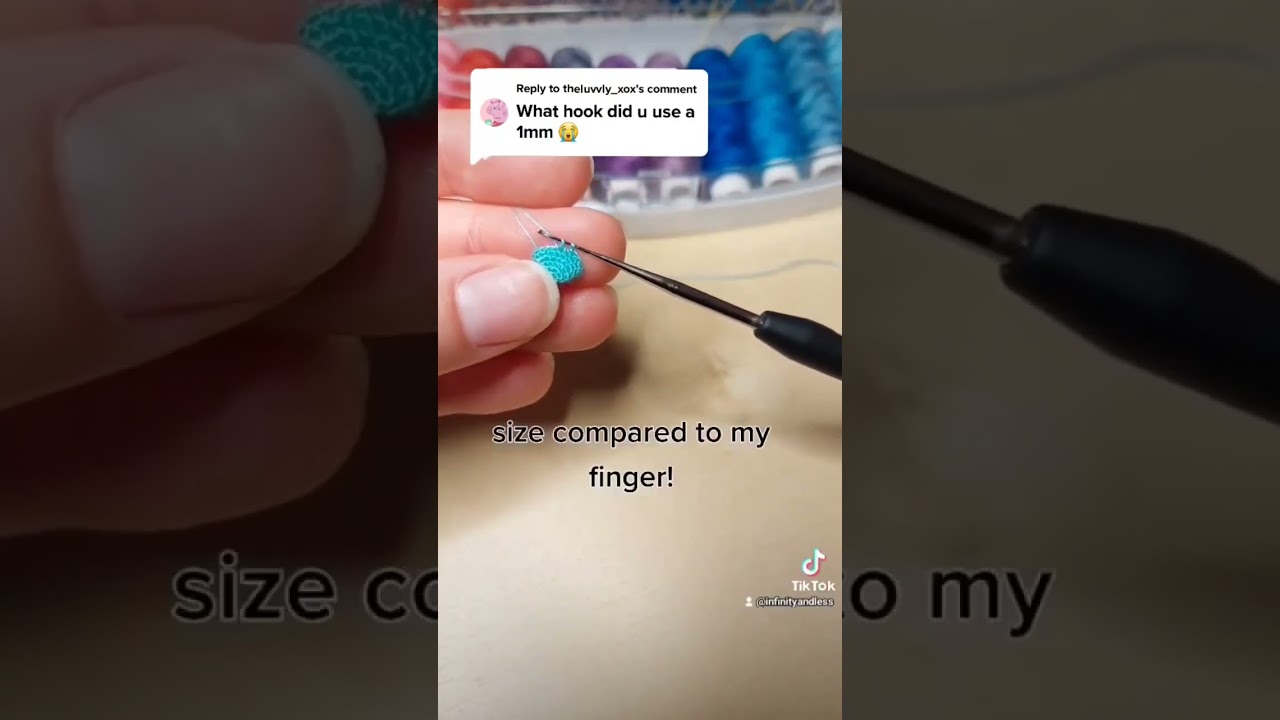 my smallest crochet hook!