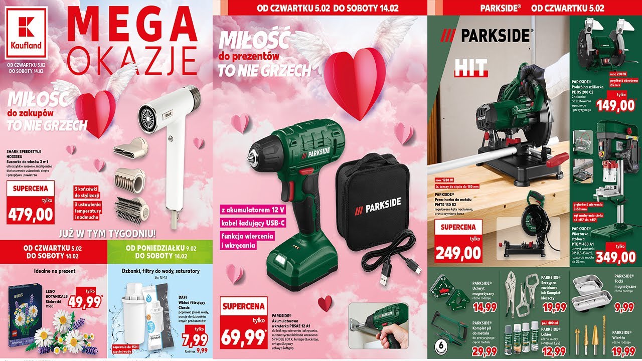 🔥 Kaufland od 5 lutego 2026 | HITY na WALENTYNKI ❤️ + PARKSIDE 🛠️ Mega okazje!