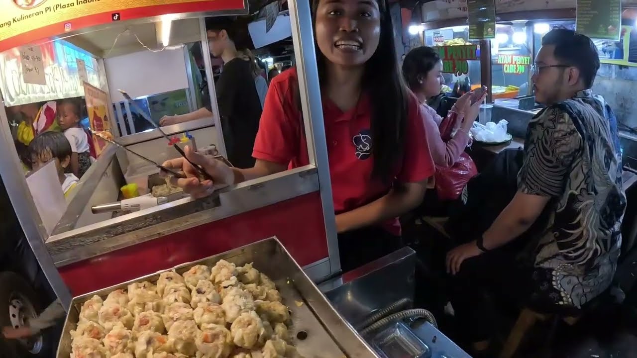 Dimsum Popular Street Food In Jakarta, Indonesia