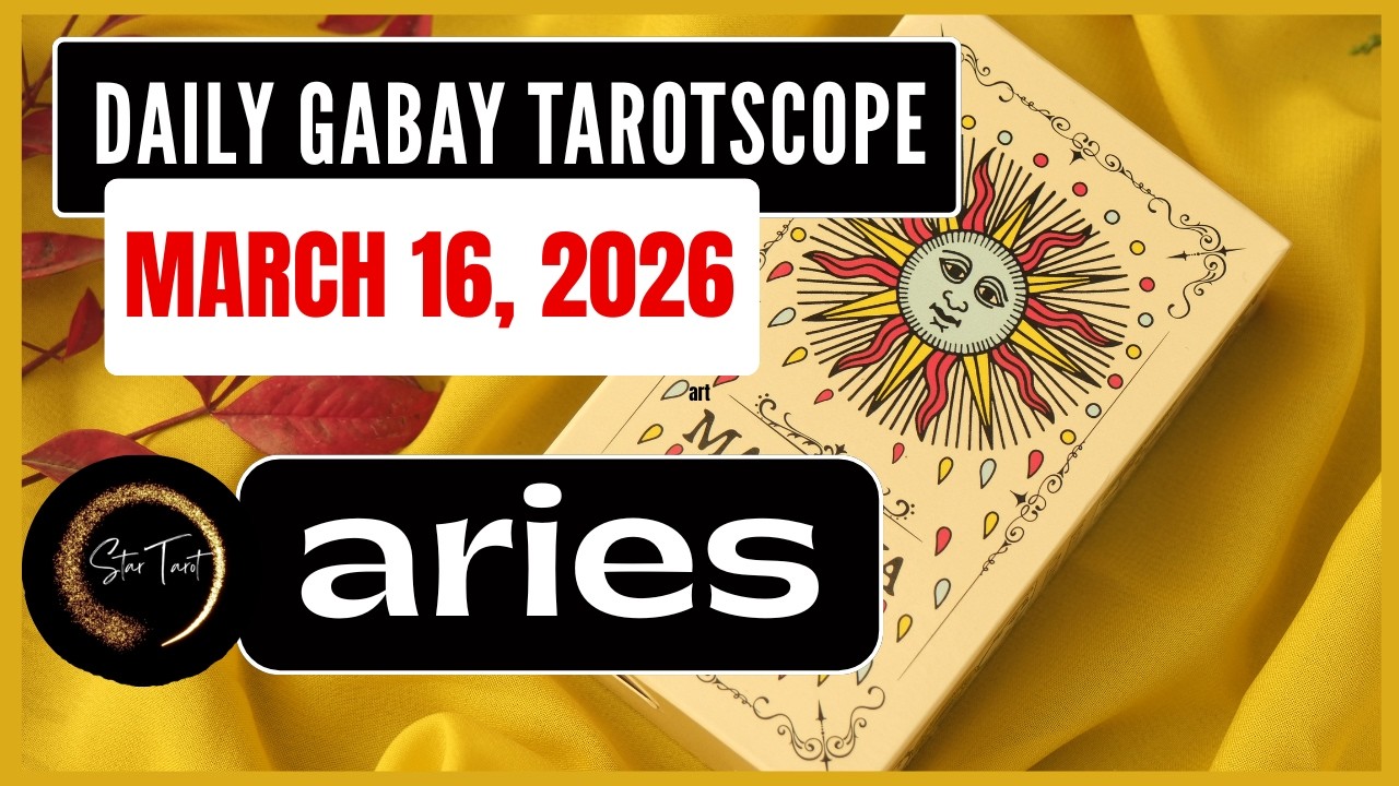 ANO'NG KAILANGAN MONG MALAMAN NGAYON ARIES MARCH 16, 2026  💫DAILY GABAY TAROTSCOPE