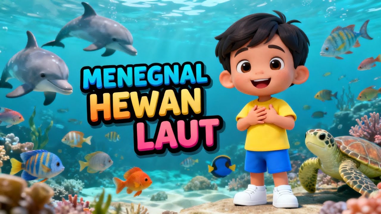 Mengenal Hewan Laut - Lagu Anak Indonesia || AnakHebat Studio