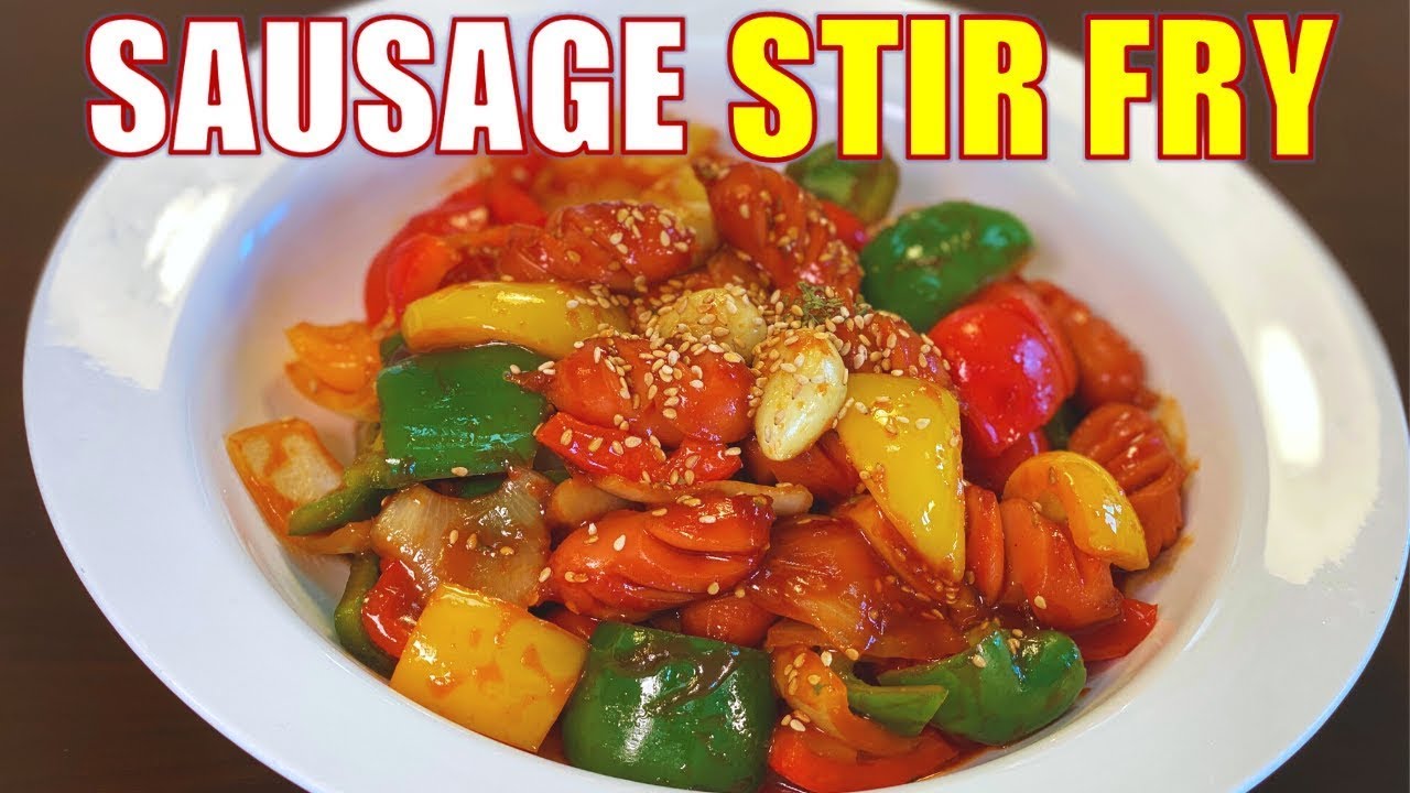 How To Make Sausage Stir-fry The Korean Way!😍😊