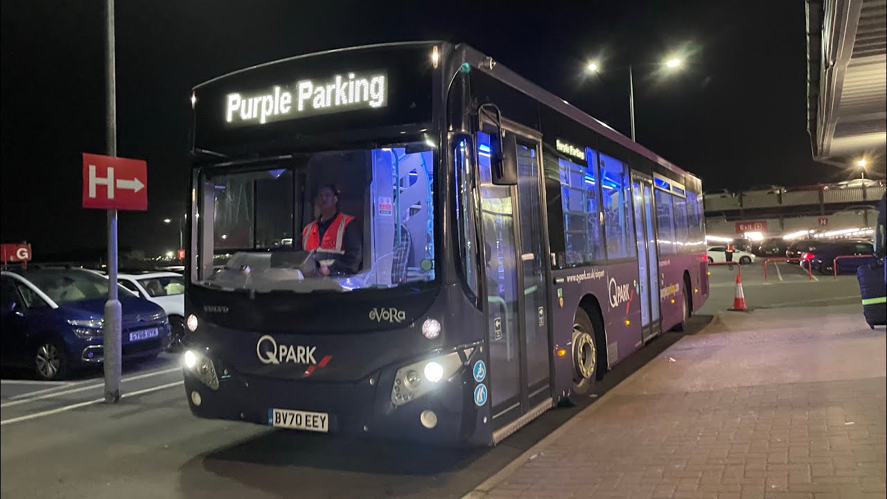 Purple Parking | Onboard BV70 EEY on the Purple Parking shuttle | Gatwick North Terminal - Car park