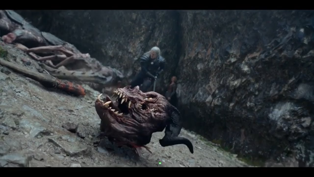 Geralt and Myriapod Fight  The Witcher:  Season 2