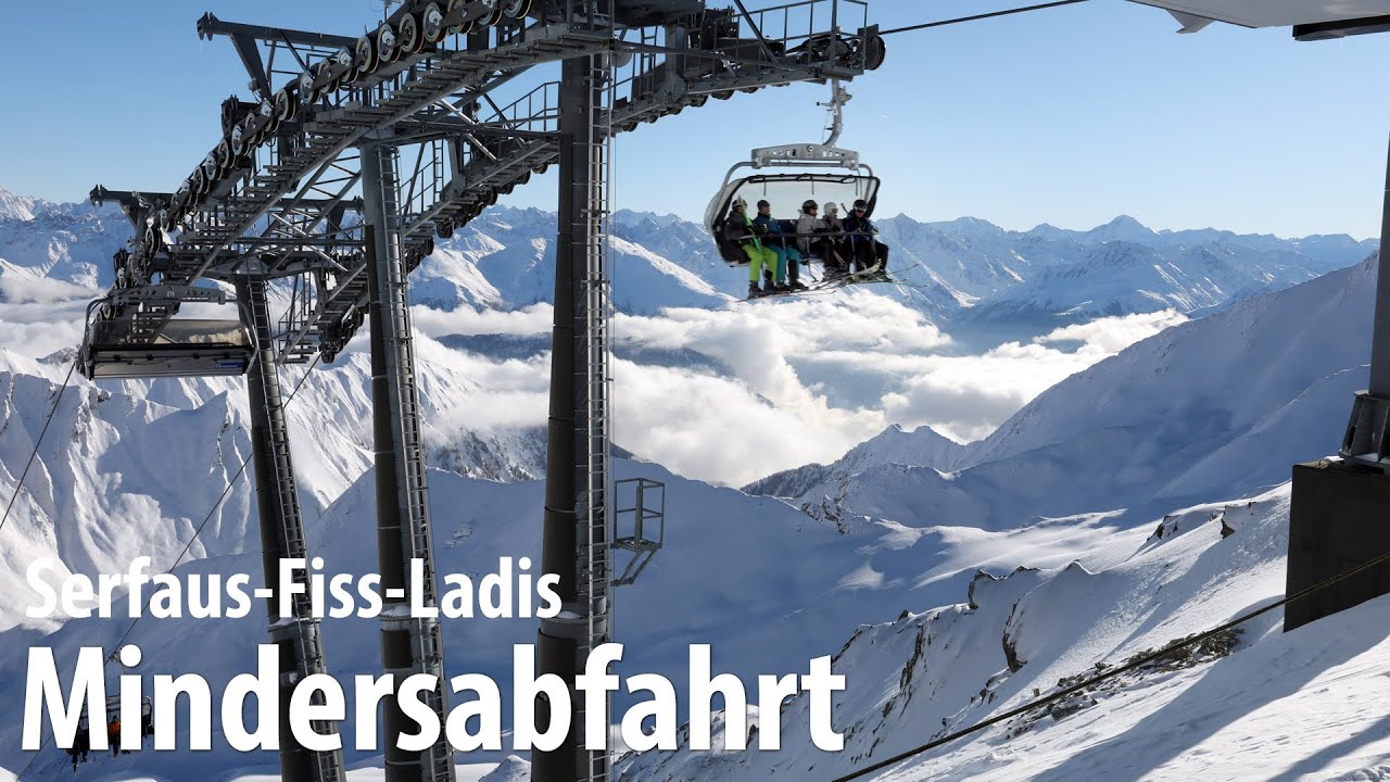 Höchste Piste im Skigebiet Serfaus-Fiss-Ladis: Mindersabfahrt im Masnergebiet
