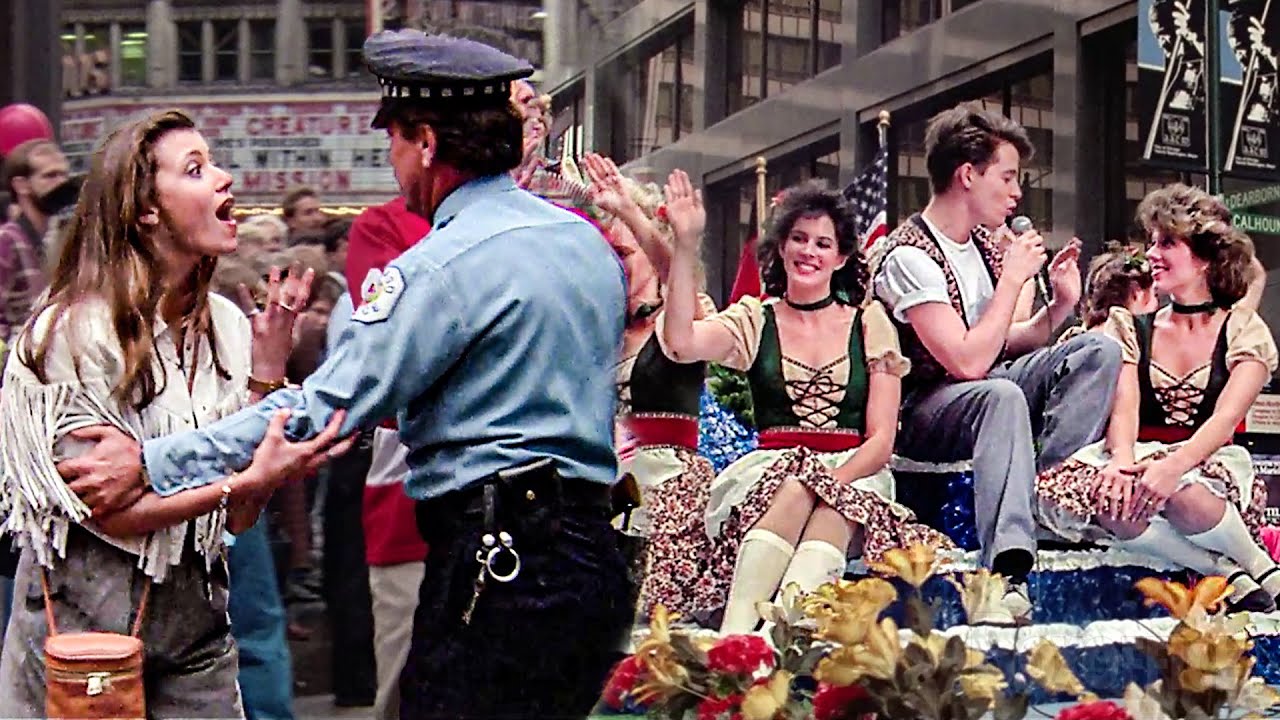 Ferris Bueller se apodera del desfile por su amigo | Un experto en diversiones | Clip en Español