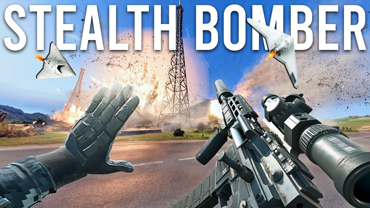 Новый бомбардировщик-невидимка Battlefield вселяет ужас...