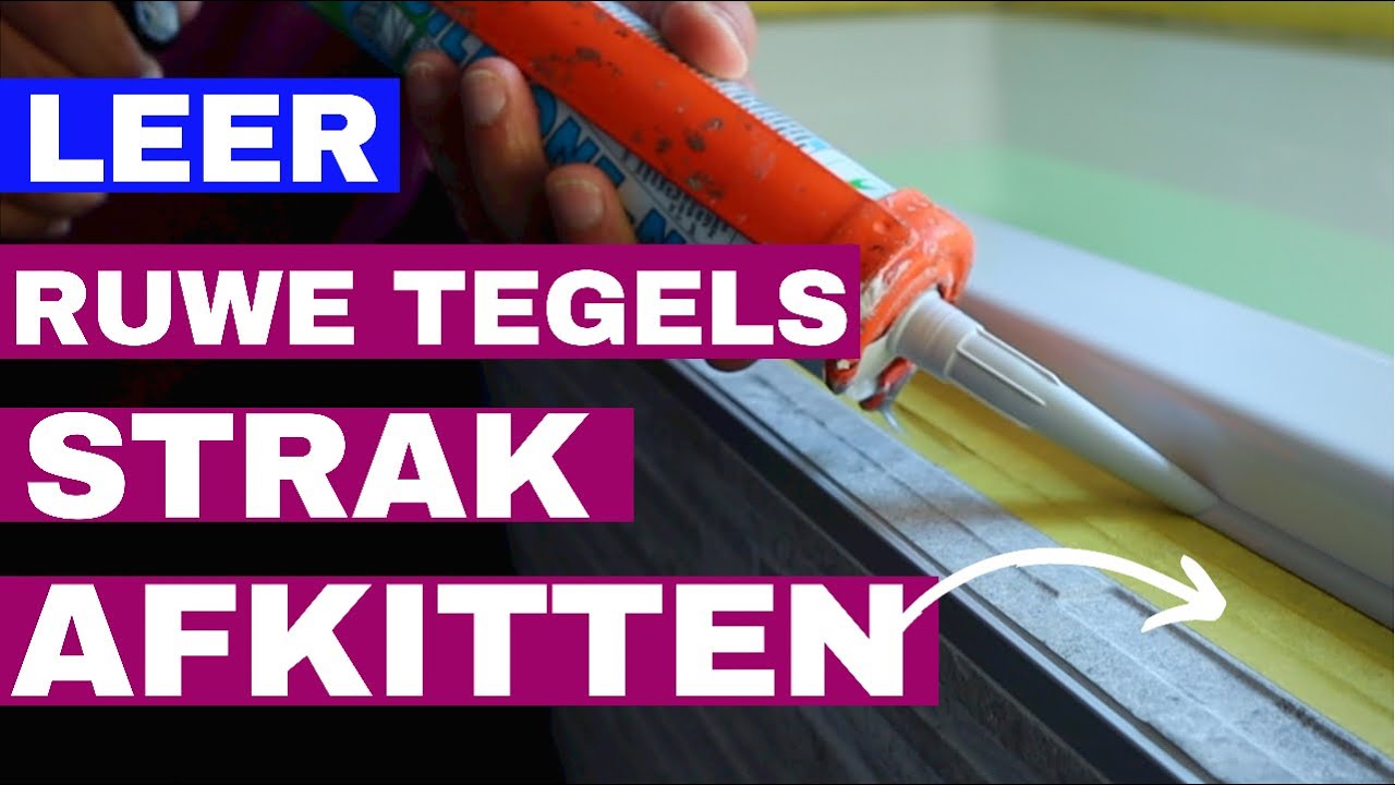 Leer hoe je ruwe tegels netjes kunt afkitten. Met zo'n geheim kan Iedereen kitten! #diy