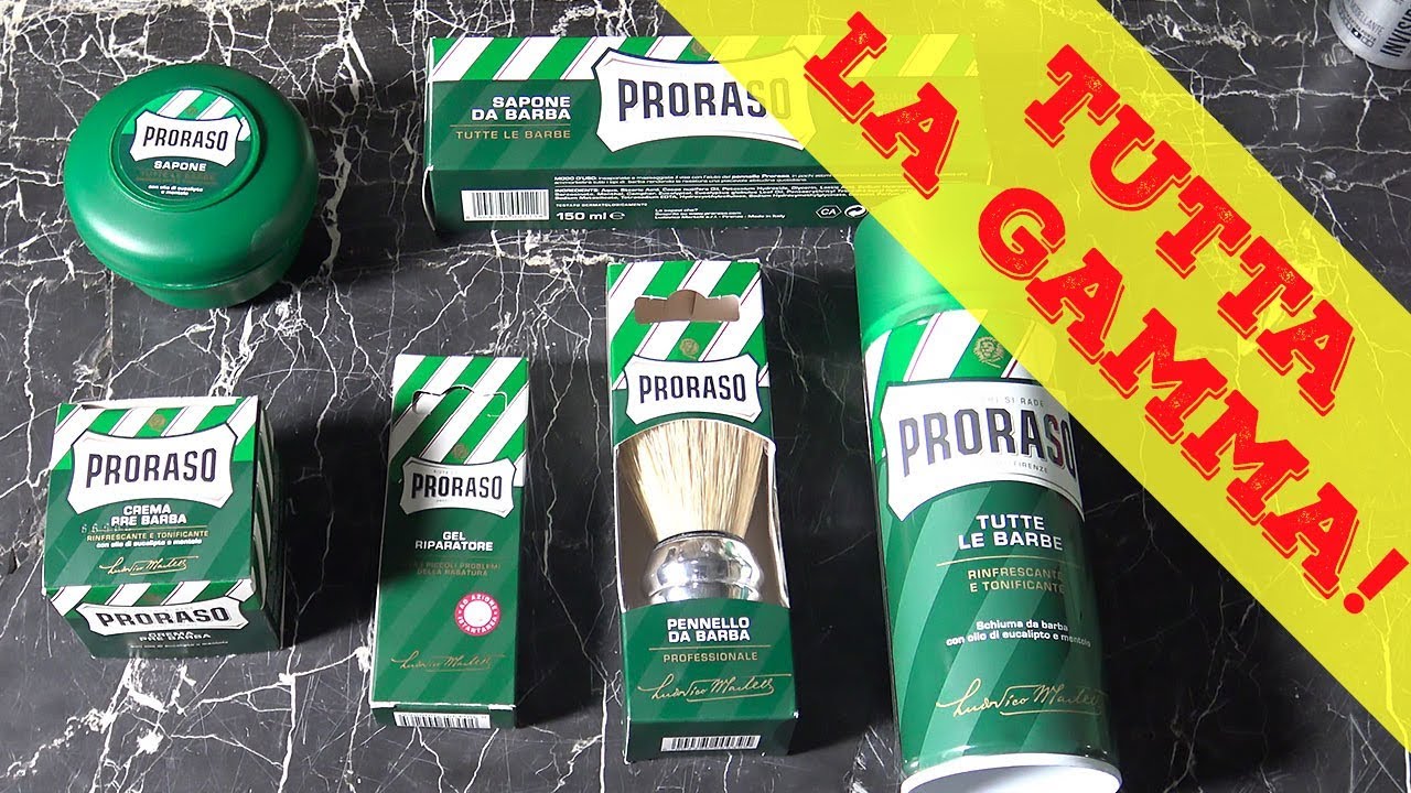Proviamo insieme TUTTA la linea VERDE della Proraso