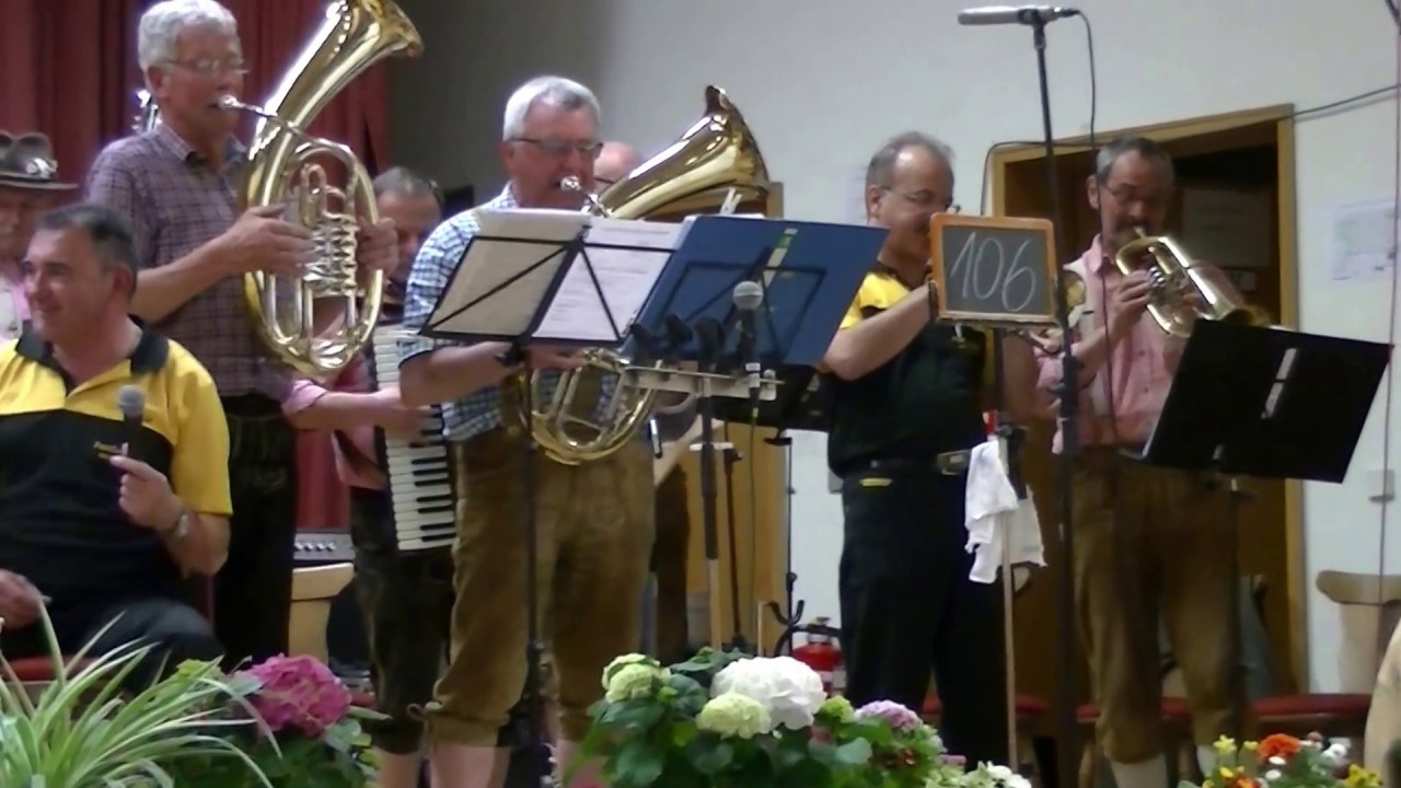 Abendrot in der Rhön -Rucksackmusikanten Oberthulba