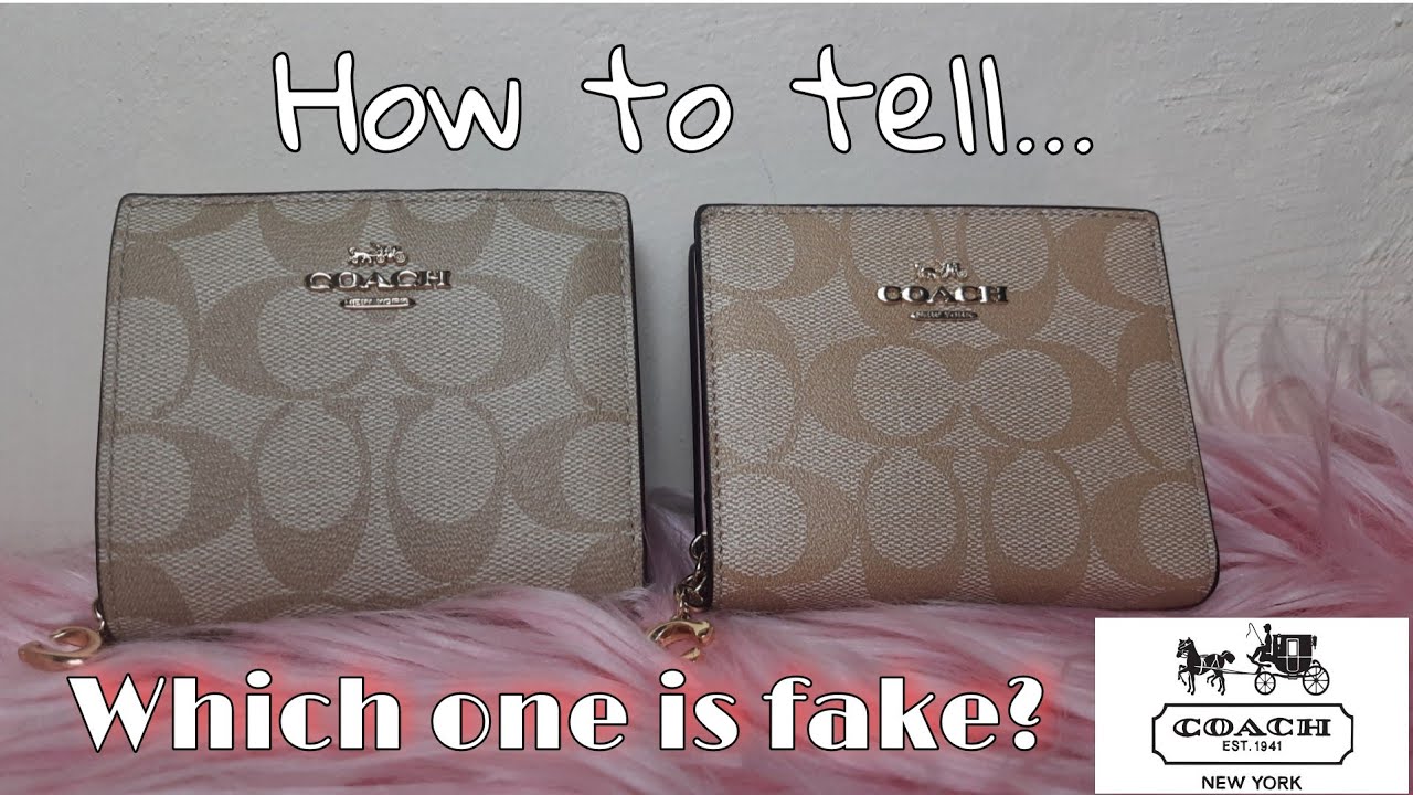 Fake Versus Original Coach Snap Wallet