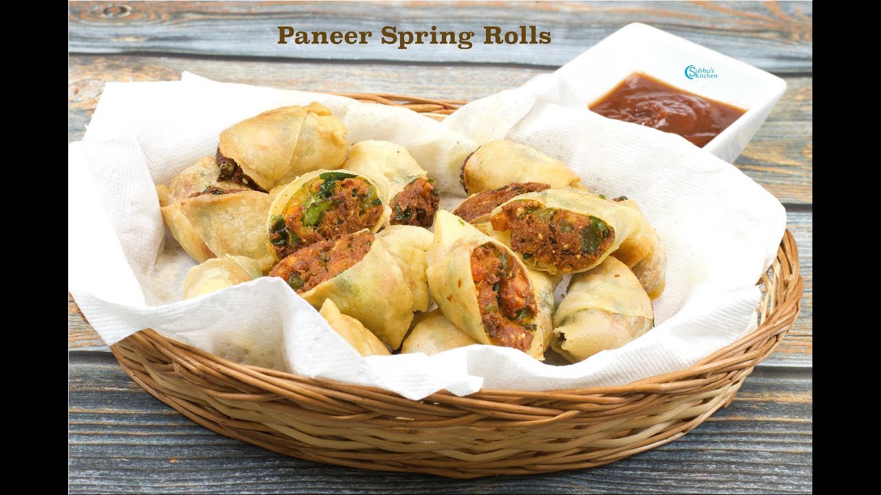 Paneer Spring Rolls